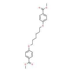 ChemSpider 2D Image | Dimethyl 4,4'-[1,6-hexanediylbis(oxy)]dibenzoate | C22H26O6