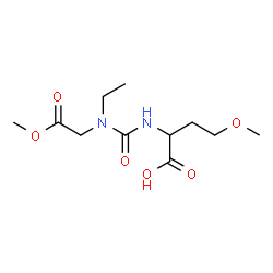 ChemSpider 2D Image | N-[Ethyl(2-methoxy-2-oxoethyl)carbamoyl]-O-methylhomoserine | C11H20N2O6