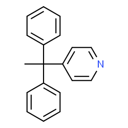 ChemSpider 2D Image | 4-(1,1-Diphenylethyl)pyridine | C19H17N