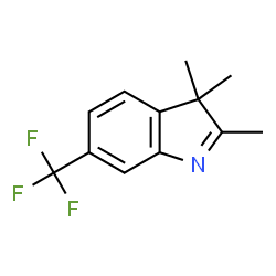 ChemSpider 2D Image | 2,3,3-Trimethyl-6-(trifluoromethyl)-3H-indole | C12H12F3N