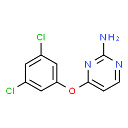 ChemSpider 2D Image | 4-(3,5-Dichlorophenoxy)-2-pyrimidinamine | C10H7Cl2N3O