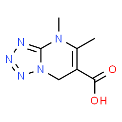 ChemSpider 2D Image | 4,5-Dimethyl-4,7-dihydrotetrazolo[1,5-a]pyrimidine-6-carboxylic acid | C7H9N5O2