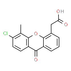 ChemSpider 2D Image | (6-Chloro-5-methyl-9-oxo-9H-xanthen-4-yl)acetic acid | C16H11ClO4