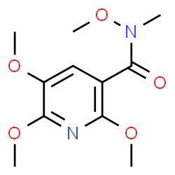 ChemSpider 2D Image | N,2,5,6-Tetramethoxy-N-methylnicotinamide | C11H16N2O5