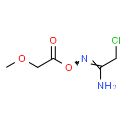 ChemSpider 2D Image | (1Z)-2-Chloro-N'-(2-methoxyacetoxy)ethanimidamide | C5H9ClN2O3