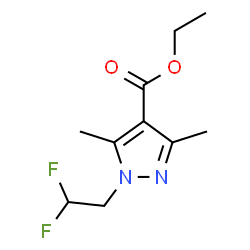 ChemSpider 2D Image | Ethyl 1-(2,2-difluoroethyl)-3,5-dimethyl-1H-pyrazole-4-carboxylate | C10H14F2N2O2