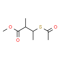 ChemSpider 2D Image | Methyl 3-(acetylsulfanyl)-2-methylbutanoate | C8H14O3S