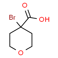 ChemSpider 2D Image | 4-Bromotetrahydro-2H-pyran-4-carboxylic acid | C6H9BrO3