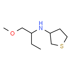 ChemSpider 2D Image | N-(1-Methoxy-2-butanyl)tetrahydro-3-thiophenamine | C9H19NOS