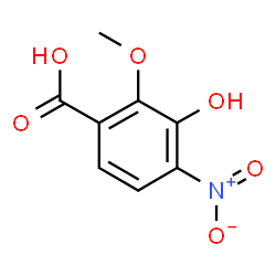 ChemSpider 2D Image | 3-Hydroxy-2-methoxy-4-nitrobenzoic acid | C8H7NO6