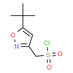 ChemSpider 2D Image | [5-(2-Methyl-2-propanyl)-1,2-oxazol-3-yl]methanesulfonyl chloride | C8H12ClNO3S