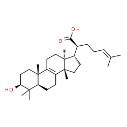 ChemSpider 2D Image | 3Î²-Hydroxytirucalla-8,24-dien-21-oic acid | C30H48O3
