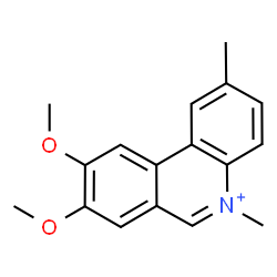 ChemSpider 2D Image | 8,9-Dimethoxy-2,5-dimethylphenanthridinium | C17H18NO2