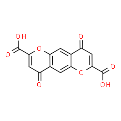 ChemSpider 2D Image | 4,9-Dioxo-4,9-dihydropyrano[2,3-g]chromene-2,7-dicarboxylic acid | C14H6O8