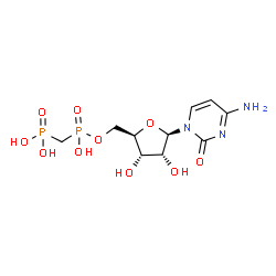 ChemSpider 2D Image | 5'-O-[Hydroxy(phosphonomethyl)phosphoryl]cytidine | C10H17N3O10P2