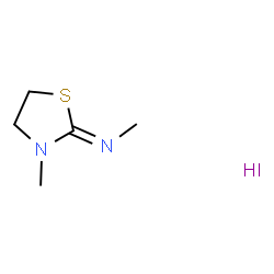 ChemSpider 2D Image | (2Z)-N,3-Dimethyl-1,3-thiazolidin-2-imine hydroiodide (1:1) | C5H11IN2S