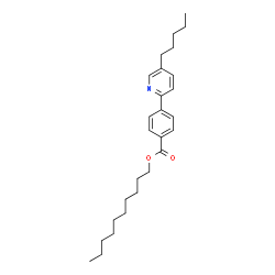 ChemSpider 2D Image | Decyl 4-(5-pentyl-2-pyridinyl)benzoate | C27H39NO2