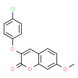 ChemSpider 2D Image | 3-(4-Chloro-phenoxy)-7-methoxycoumarin | C16H11ClO4