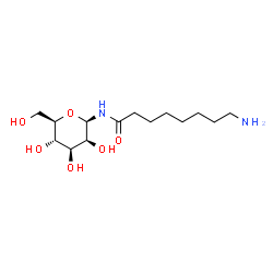 ChemSpider 2D Image | N-(8-Aminooctanoyl)-beta-D-mannopyranosylamine | C14H28N2O6