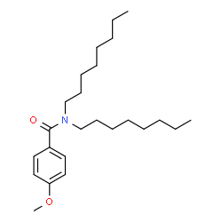 ChemSpider 2D Image | 4-Methoxy-N,N-dioctylbenzamide | C24H41NO2