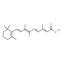 ChemSpider 2D Image | 10-Fluoro-O~15~-methylretinoic acid | C21H29FO2