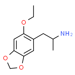 ChemSpider 2D Image | 1-(6-Ethoxy-1,3-benzodioxol-5-yl)-2-propanamine | C12H17NO3