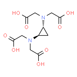ChemSpider 2D Image | 2,2',2'',2'''-[(1R,2R)-1,2-Cyclopropanediyldinitrilo]tetraacetic acid | C11H16N2O8