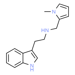 ChemSpider 2D Image | [2-(1H-INDOL-3-YL)ETHYL][(1-METHYLPYRROL-2-YL)METHYL]AMINE | C16H19N3