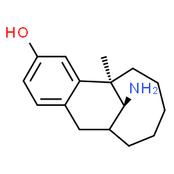 ChemSpider 2D Image | (1R,15S)-15-Amino-1-methyltricyclo[7.5.1.0~2,7~]pentadeca-2,4,6-trien-4-ol | C16H23NO