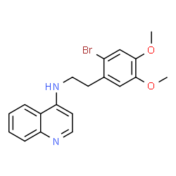 ChemSpider 2D Image | N-[2-(2-Bromo-4,5-dimethoxyphenyl)ethyl]-4-quinolinamine | C19H19BrN2O2