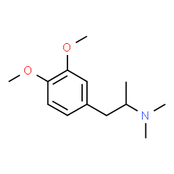ChemSpider 2D Image | 1-(3,4-Dimethoxyphenyl)-N,N-dimethyl-2-propanamine | C13H21NO2