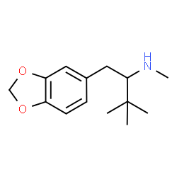 ChemSpider 2D Image | 1-(1,3-Benzodioxol-5-yl)-N,3,3-trimethyl-2-butanamine | C14H21NO2