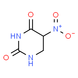 ChemSpider 2D Image | 5-Nitrodihydro-2,4(1H,3H)-pyrimidinedione | C4H5N3O4