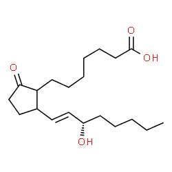 ChemSpider 2D Image | (13E,15S)-15-Hydroxy-9-oxoprost-13-en-1-oic acid | C20H34O4