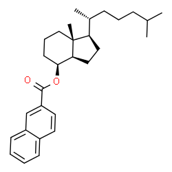ChemSpider 2D Image | (1R,3aR,4S,7aR)-7a-Methyl-1-[(2R)-6-methyl-2-heptanyl]octahydro-1H-inden-4-yl 2-naphthoate | C29H40O2
