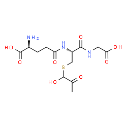 ChemSpider 2D Image | L-gamma-Glutamyl-S-(1-hydroxy-2-oxopropyl)-L-cysteinylglycine | C13H21N3O8S