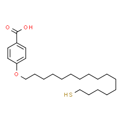 ChemSpider 2D Image | 4-[(16-Sulfanylhexadecyl)oxy]benzoic acid | C23H38O3S