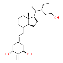 ChemSpider 2D Image | (1R,3R,7E,17beta)-17-[(2R,3R)-3-Ethyl-5-hydroxy-2-pentanyl]-2-methylene-9,10-secoestra-5,7-diene-1,3-diol | C26H42O3