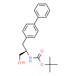 ChemSpider 2D Image | 2-Methyl-2-propanyl hydrogen [(2R)-1-(4-biphenylyl)-3-hydroxy-2-propanyl]carbonimidate | C20H25NO3