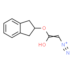 ChemSpider 2D Image | 2-(2,3-Dihydro-1H-inden-2-yloxy)-2-hydroxyethenediazonium | C11H11N2O2