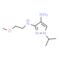 ChemSpider 2D Image | 1-isopropyl-N~3~-(2-methoxyethyl)-1H-pyrazole-3,4-diamine | C9H18N4O