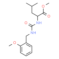 ChemSpider 2D Image | Methyl N-[(2-methoxybenzyl)carbamoyl]leucinate | C16H24N2O4