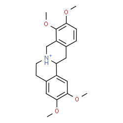 ChemSpider 2D Image | 7,8,13,13a-tetrahydro-2,3,9,10-tetramethoxyberbinium | C21H26NO4