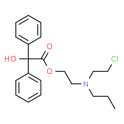 ChemSpider 2D Image | Propylbenzilylcholine Mustard | C21H26ClNO3