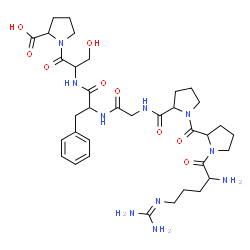 ChemSpider 2D Image | N~5~-(Diaminomethylene)ornithylprolylprolylglycylphenylalanylserylproline | C35H52N10O9
