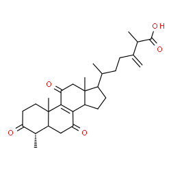 ChemSpider 2D Image | (4alpha)-4-Methyl-3,7,11-trioxoergosta-8,24(28)-dien-26-oic acid | C29H40O5