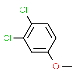 ChemSpider 2D Image | 1,2-Dichloro-4-methoxybenzene | C7H6Cl2O