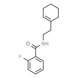 ChemSpider 2D Image | N-[2-(1-Cyclohexen-1-yl)ethyl]-2-fluorobenzamide | C15H18FNO