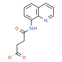 ChemSpider 2D Image | 4-Oxo-4-(8-quinolinylamino)butanoate | C13H11N2O3
