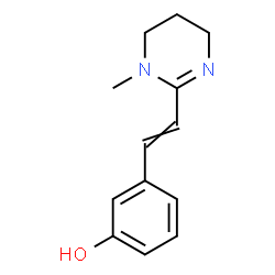 ChemSpider 2D Image | 3-[2-(1-Methyl-1,4,5,6-tetrahydro-2-pyrimidinyl)vinyl]phenol | C13H16N2O